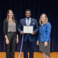 Erica and Jennifer with Albert